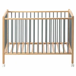 Lit bébé Arthur 70x140 cm | Bleu gris