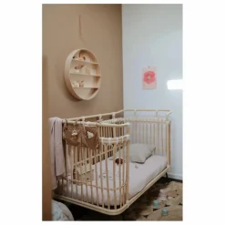 Lit bébé Paul en rotin - Liens coton