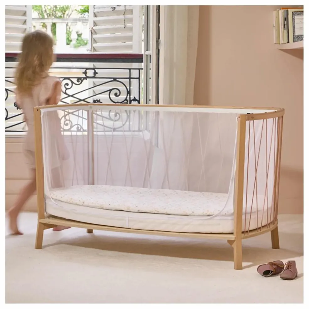 Lit bébé évolutif Kimi | Bois de rose