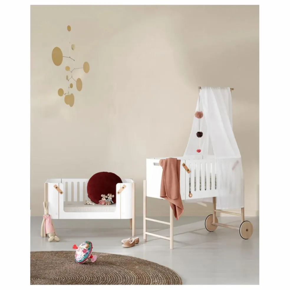 Lit Cododo Wood évolutif avec kit | Blanc