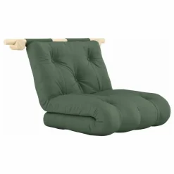 Lit d'appoint Hooked 75x200 cm | Vert olive