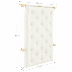 Lit d'appoint Hooked 135x200 cm | Mocha