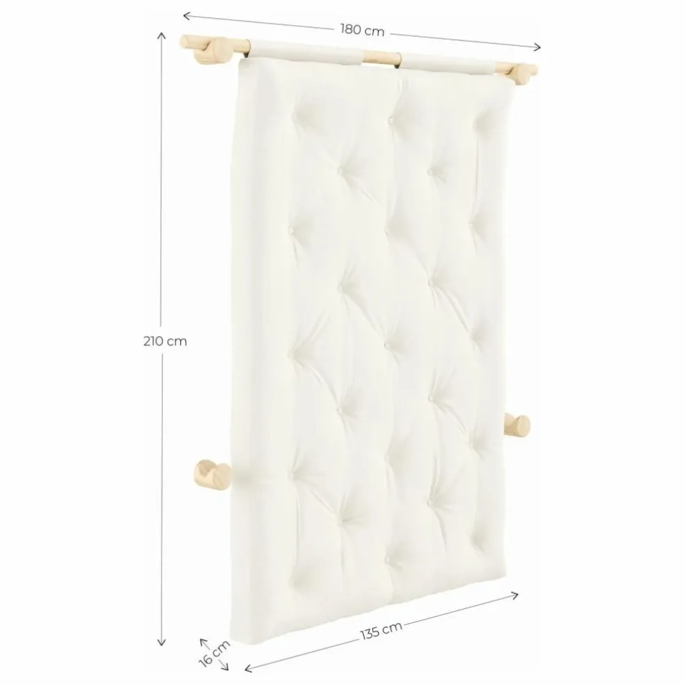 Lit d'appoint Hooked 135x200 cm | Mocha