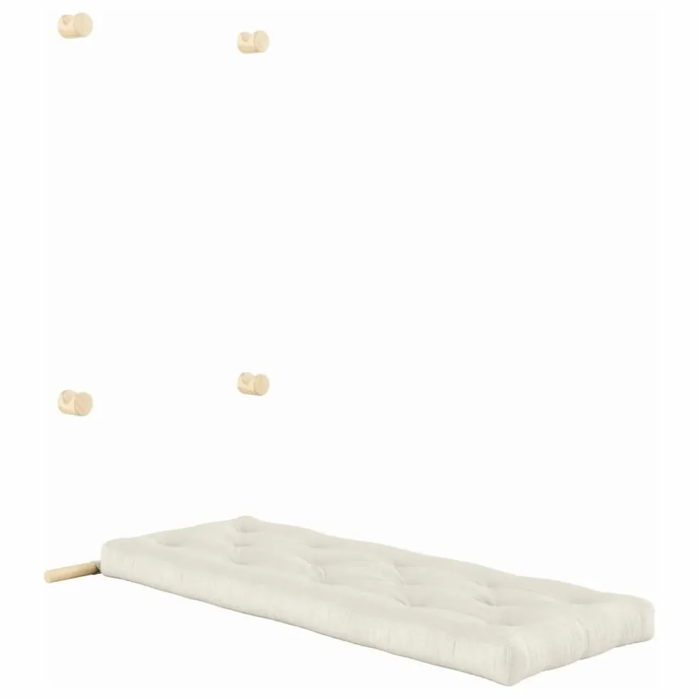 Lit d'appoint Hooked 75x200 cm | Crème