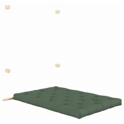 Lit d'appoint Hooked 135x200 cm | Vert olive