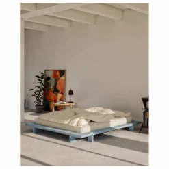 Lit en bois Japan | Bleu ciel