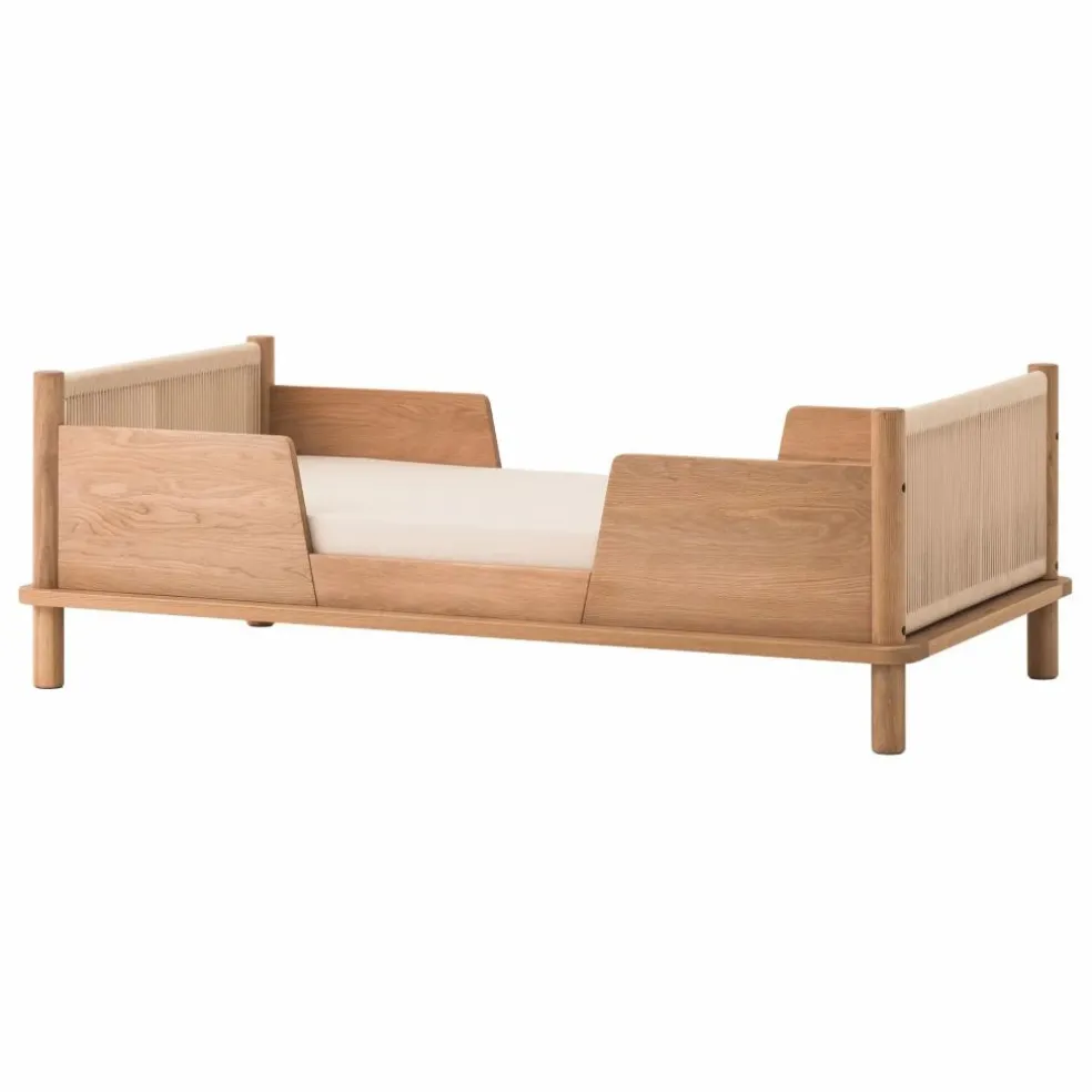 Lit Junior et set de 2 barrières Latitude | Chêne