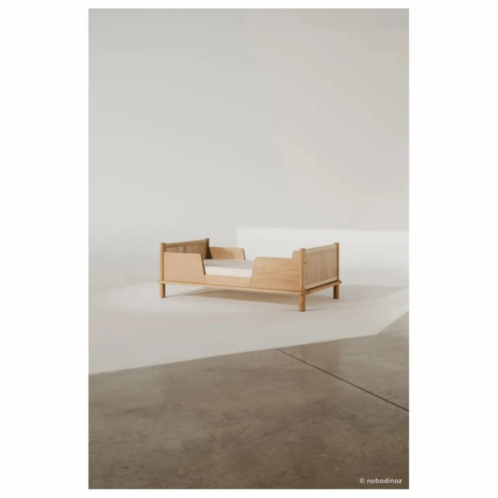 Lit Junior et set de 2 barrières Latitude | Chêne