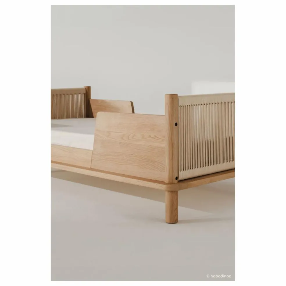 Lit Junior et set de 2 barrières Latitude | Chêne