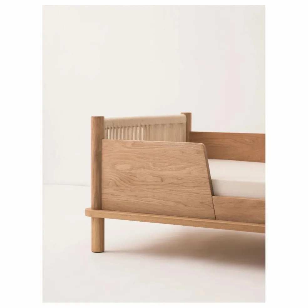 Lit Junior et set de 2 barrières Latitude | Chêne
