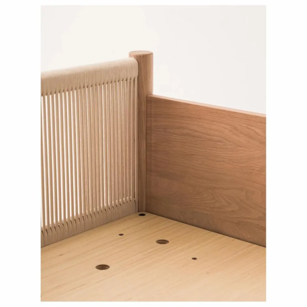 Lit Junior et set de 2 barrières Latitude | Chêne