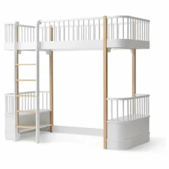 Lit mezzanine Wood 90x200 cm en chêne | Chêne