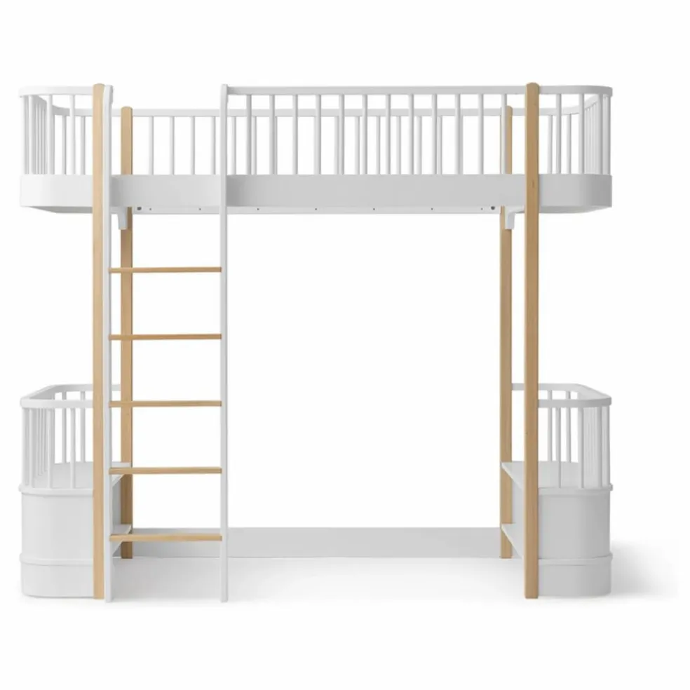 Lit mezzanine Wood 90x200 cm en chêne | Chêne
