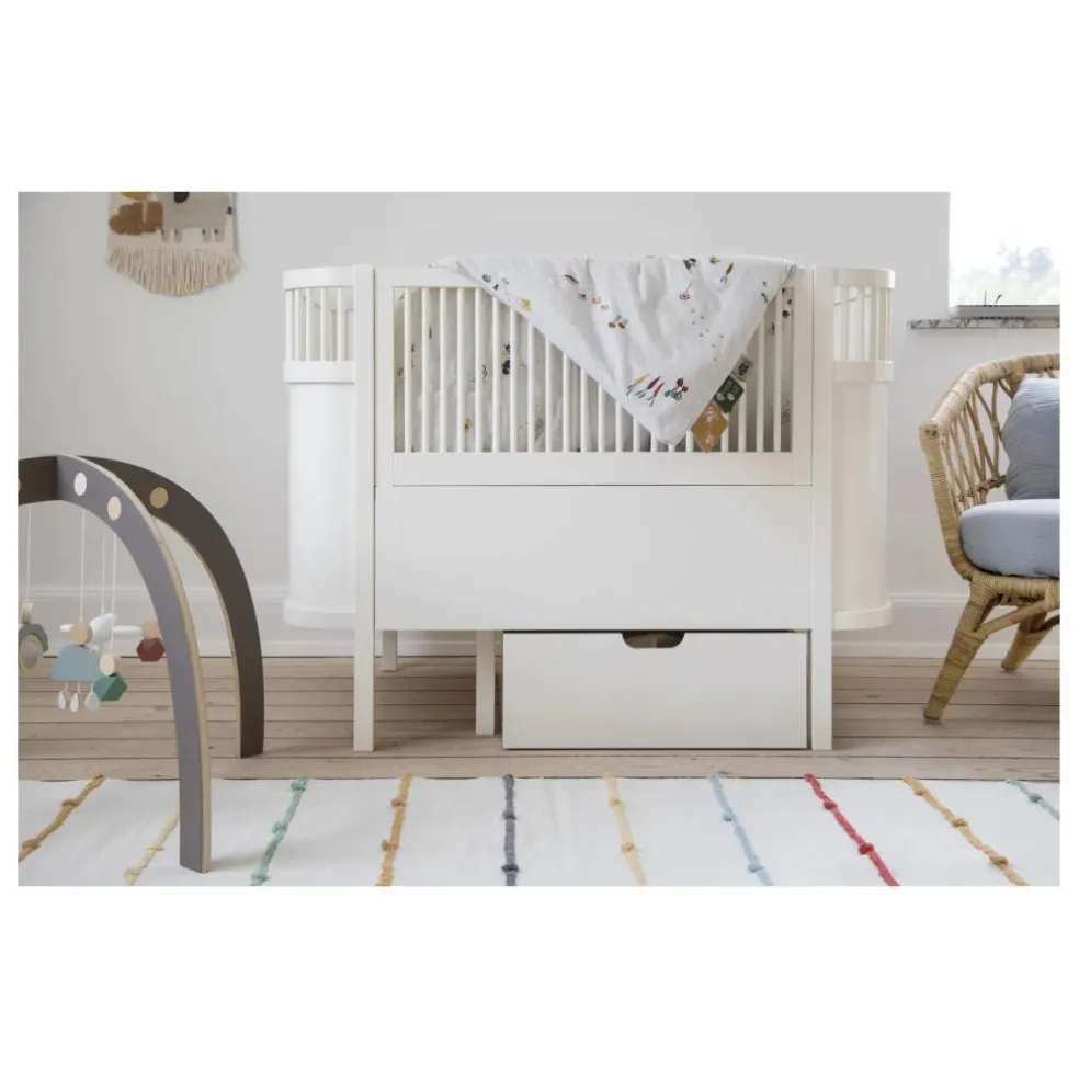 Lit évolutif Sebra en Bois de bouleau 70x110 cm | Blanc
