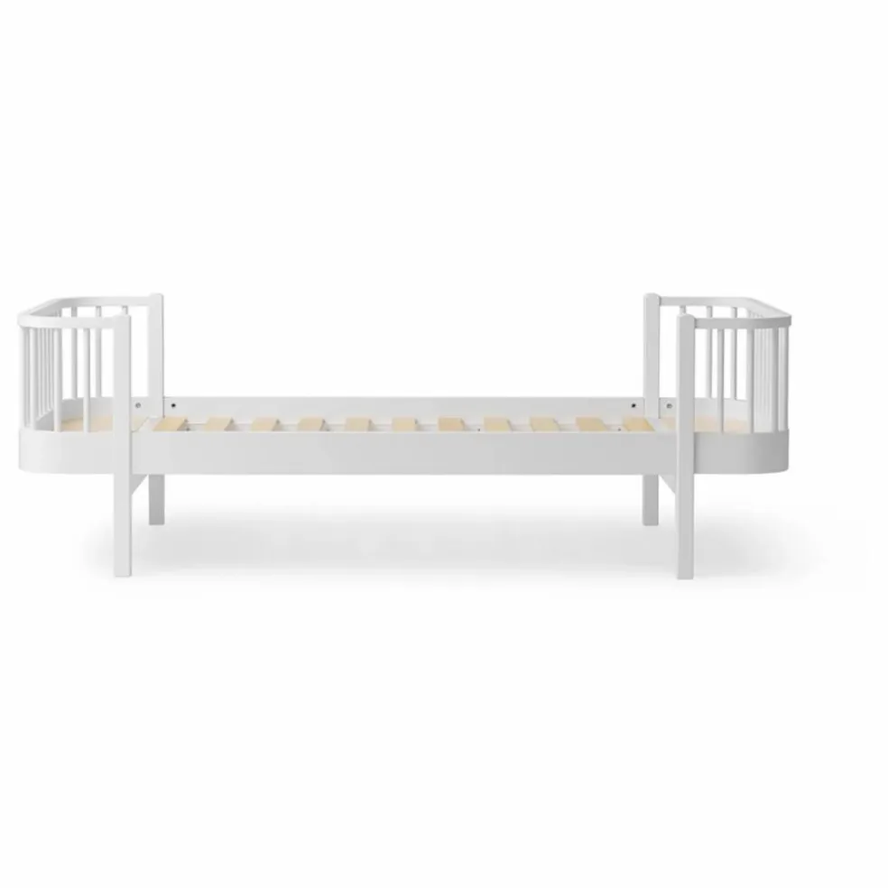 Lit Wood 90x200 cm | Blanc