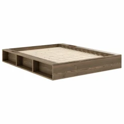 Lit Ziggy avec rangements | Bois foncé