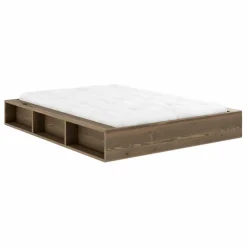 Lit Ziggy avec rangements | Bois foncé