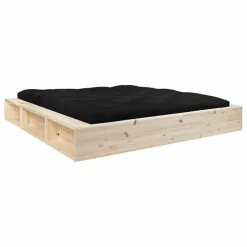 Lit Ziggy avec rangements | Bois clair
