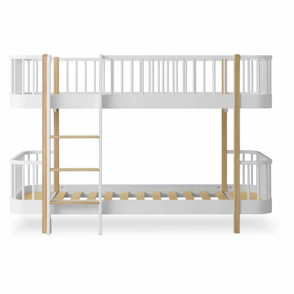 Lits superposés mi-haut Wood original | Chêne