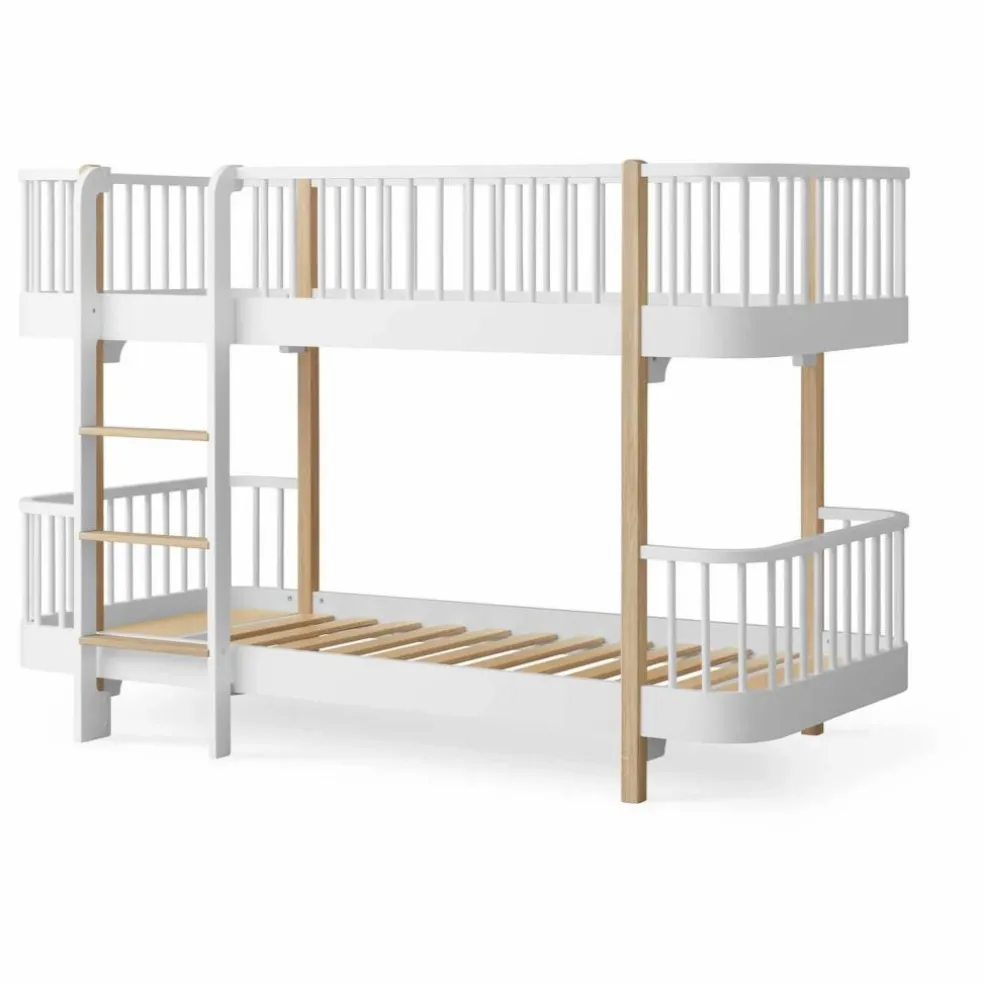 Lits superposés mi-haut Wood original | Chêne