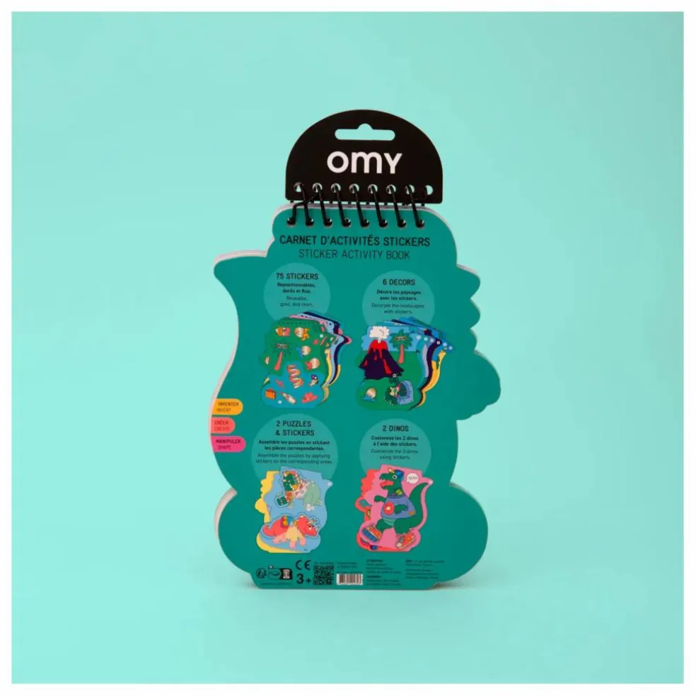 Livre d'activité stickers Dino