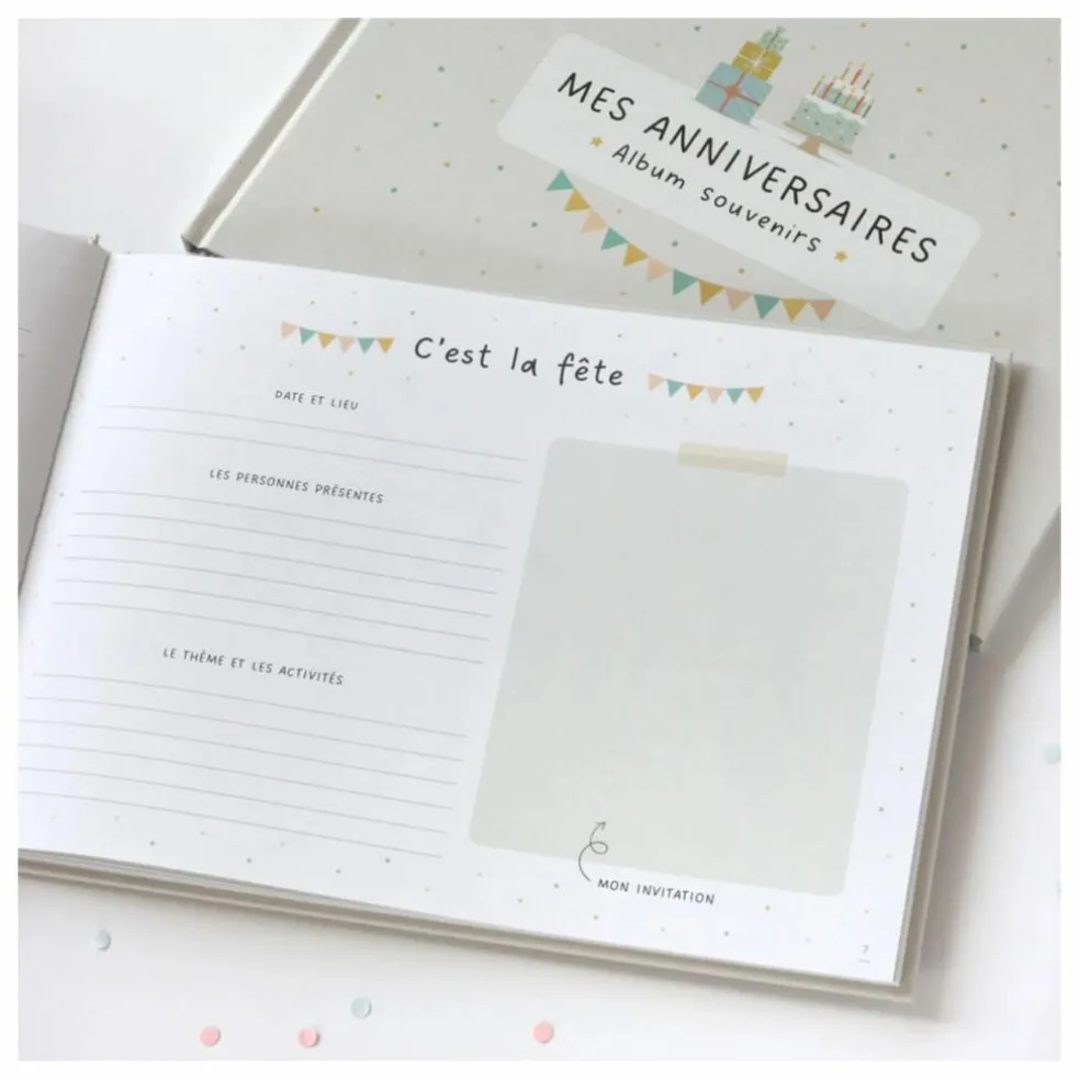 Livre de souvenir Mes anniversaires