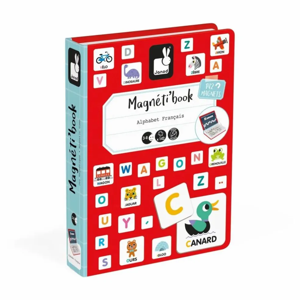 Livre magnétique alphabet Magnéti'book - 131 magnets