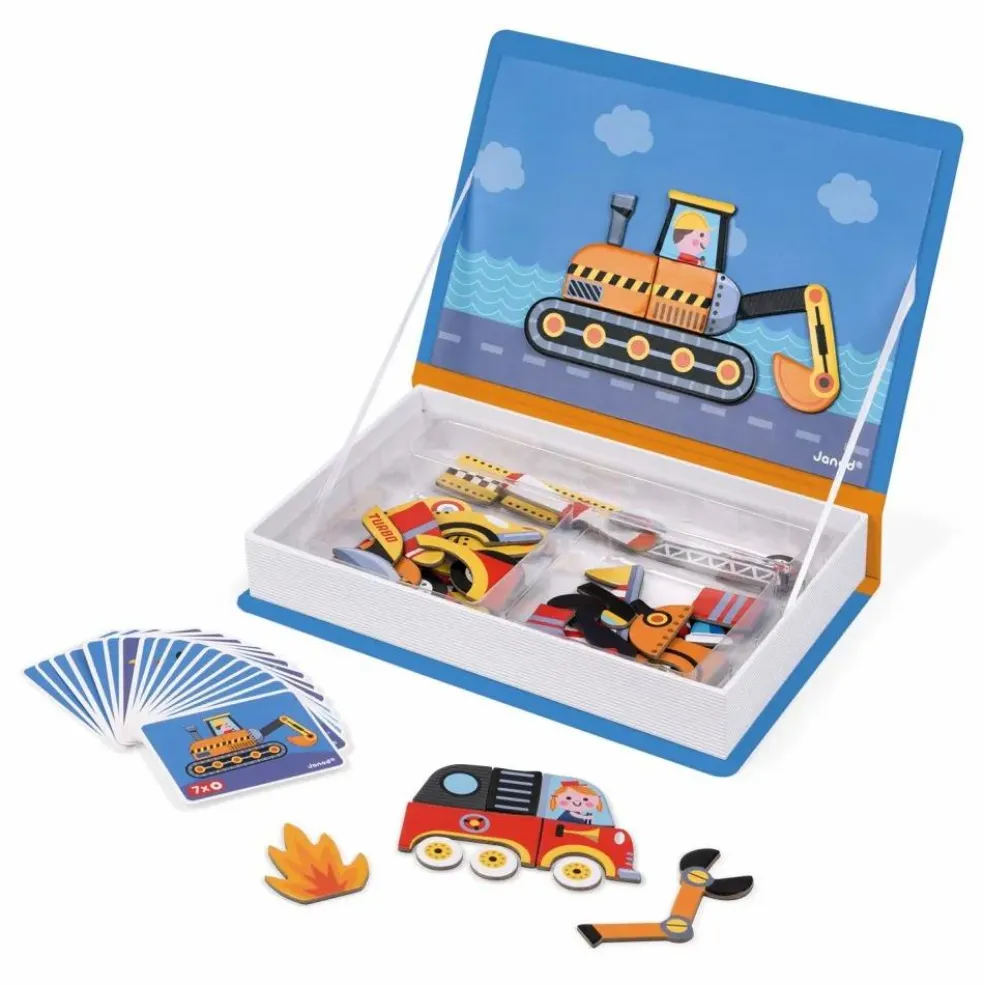 Livre magnétique Bolides Magnéti'book - 50 magnets