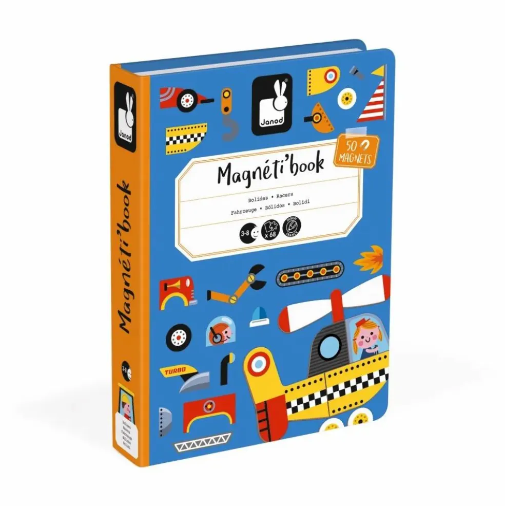 Livre magnétique Bolides Magnéti'book - 50 magnets