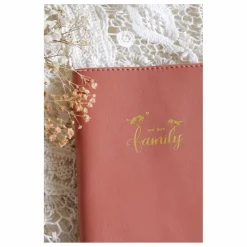 Livret de famille en cuir | Vieux Rose