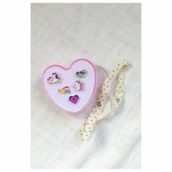 Lot 5 Bagues Cœur | Lilas