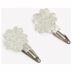 Lot 2 Barettes Hibiscus Paillettes | Doré
