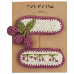 Lot 2 Barrettes Crochet | Violet