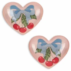 Lot 2 Barrettes Cœurs | Rose