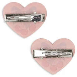 Lot 2 Barrettes Cœurs | Rose