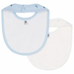 Lot 2 Bavoirs Beryl Coton Bio | Bleu