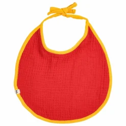 Lot 2 Bavoirs Cheval Gaze de Coton Bio | Rouge