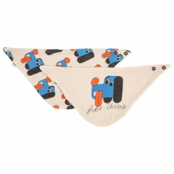 Lot 2 Bavoirs Chiens Gaze de Coton Bio | Beige