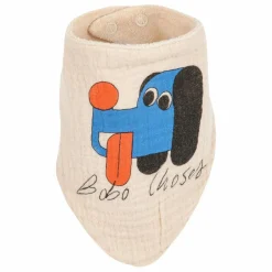 Lot 2 Bavoirs Chiens Gaze de Coton Bio | Beige