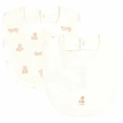 Lot 2 Bavoirs Ours | Blanc