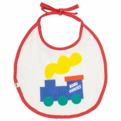 Lot 2 Bavoirs Train Gaze de Coton Bio | Blanc