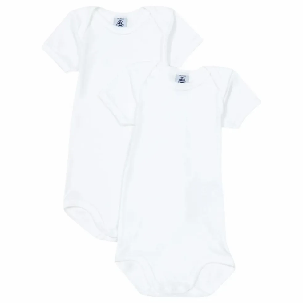 Lot 2 Bodies Coton Bio | Blanc