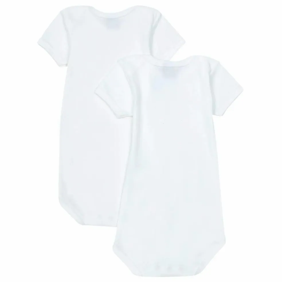 Lot 2 Bodies Coton Bio | Blanc
