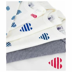 Lot 5 Bodies Cœurs Coton Bio | Blanc