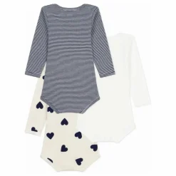 Lot 3 Bodies Je T'aime Coton Bio | Ecru