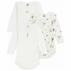Lot 3 Bodies Paris Coton Bio | Blanc