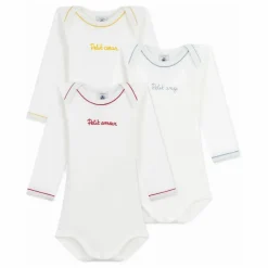 Lot 3 Bodies Petit Ange Coton Bio | Ecru