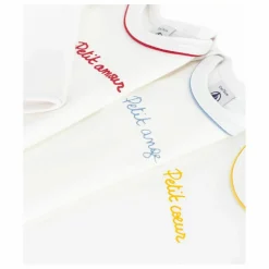 Lot 3 Bodies Petit Ange Coton Bio | Ecru