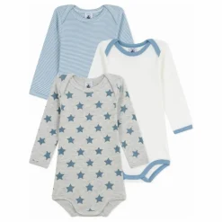 Lot 3 Bodies Rayés | Bleu