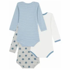 Lot 3 Bodies Rayés | Bleu